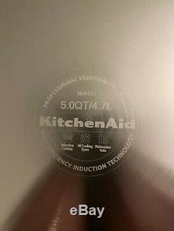 KitchenAid Professional Seven-Ply 5.0-Quart Low Saute Pan with Lid, KCC750HSST