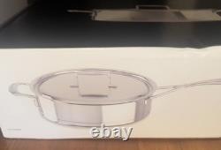 KitchenAid Professional Stainless Steel Seven-Ply 5.0-Quart Low Saute Pan with Lid