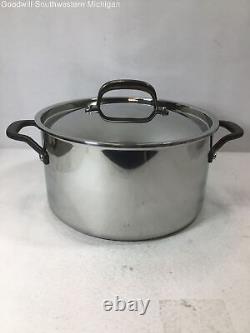 KitchenAid Stainless Steel 5-Ply Clad 8 Quart Stock Pot with Lid NEW