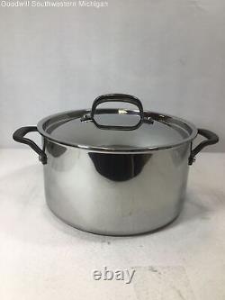 KitchenAid Stainless Steel 5-Ply Clad 8 Quart Stock Pot with Lid NEW