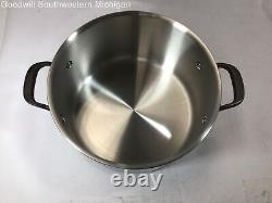 KitchenAid Stainless Steel 5-Ply Clad 8 Quart Stock Pot with Lid NEW
