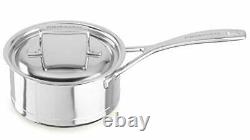 KitchenAid Stainless Steel Professional Seven-Ply 1.5-Quart Saucepan with Lid