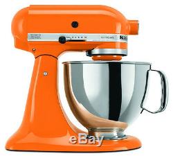KitchenAid Stand Mixer tilt 5-Quart RRK150TG Artisan 10-sp Tangerine Orange tg