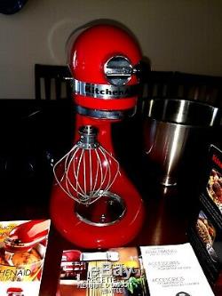 KitchenAid Stand Mixer tilt 5-Quart ksm150pscg Artisan Canopy RED BUNDLE NEW