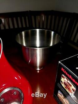 KitchenAid Stand Mixer tilt 5-Quart ksm150pscg Artisan Canopy RED BUNDLE NEW