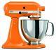 Kitchenaid Tangerine Artisan 5 Quart Tilt-head Stand Mixer Ksm150pstg New Mixer