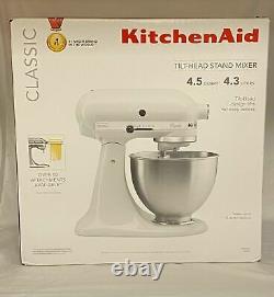 Kitchenaid K45sswh Classic Series 4.5 Quart Tilt-head Stand Mixer -(ebt5)