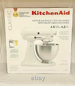 Kitchenaid K45sswh Classic Series 4.5 Quart Tilt-head Stand Mixer -(ebt5)