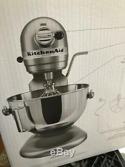 Kitchenaid Pro 5 Plus Bow Lift Stand Mixer 5 Quart 4.7 Lt Silver Kv25goxsl New