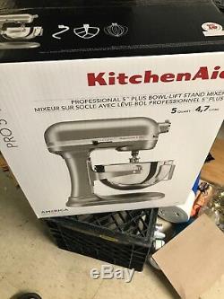 Kitchenaid Pro 5 Plus Bow Lift Stand Mixer 5 Quart 4.7 Lt Silver Kv25goxsl New