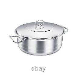 Korkmaz Stainless Steel Dutch Oven with Lid