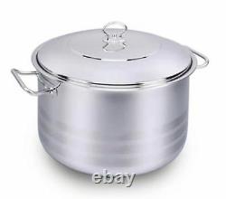 Korkmaz Stainless Steel Stockpot with Lid