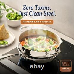 LEGEND COOKWARE 5-Ply Stainless Steel 3-Quart 3 Quarts LEGEND COOKWARE 5-Ply Stainless Steel 3-Quart 3 Quarts