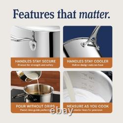 LEGEND COOKWARE 5-Ply Stainless Steel 3-Quart 3 Quarts