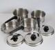 Lifetime Cookware 18-8 Stainless Steel Saucepans Lids Double Boiler-7 Pieces Euc