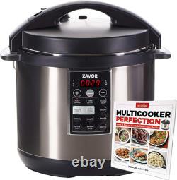 LUX 8 Quart Stainless Steel Multi-Cooker & Test Kitchen Cookbook Bundle