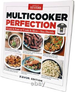 LUX 8 Quart Stainless Steel Multi-Cooker & Test Kitchen Cookbook Bundle