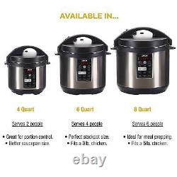 LUX Multicooker (6 Quart, Stainless Steel)