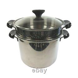 Lagostina Pasta Mia Premium Stock Pot 7.5 Quart with Insert & Lid Stainless Steel