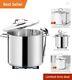Large 24 Quart Healthy Nickel-free Stainless Steel Stock Pot Quality Build