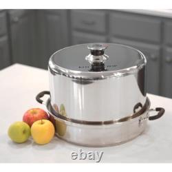Large Stainless Steel Steam Canner Efficient Fast Easy Canning 7 Quart Jars