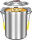 Large Stock Pot With Lid 24 Quart Stainless Steel Stockpot Heavy Duty Cooking