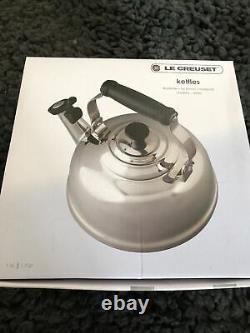 Le Creuset 1.7 Quart Stainless Steel Whistling Tea Kettle NIB