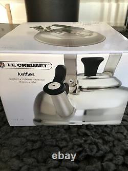 Le Creuset 1.7 Quart Stainless Steel Whistling Tea Kettle NIB