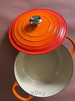 Le Creuset #28 Dutch Oven 7.25 Quart 6.7 Liters With Stainless Steel Knob