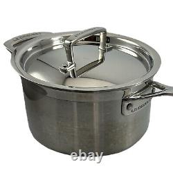 Le Creuset 3-Ply Stainless Steel Saute Pan With Lid 2.8 Liter 3 Quart 18cm