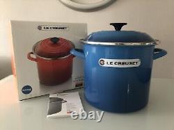 Le Creuset Enameled Steel 8 Quart Stockpot, Marseille NEW