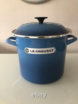 Le Creuset Enameled Steel 8 Quart Stockpot, Marseille NEW