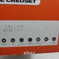 Le Creuset Stainless Steel 3 Quart Sauce Pan with Lid N22006, New
