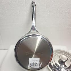 Le Creuset Stainless Steel 3 Quart Sauce Pan with Lid N22006, New