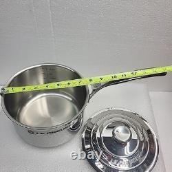 Le Creuset Stainless Steel 3 Quart Sauce Pan with Lid N22006, New