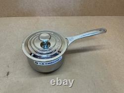 Le Creuset Tri-Ply Stainless Steel 2 Quart Saucepan with Lid