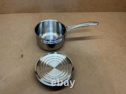 Le Creuset Tri-Ply Stainless Steel 2 Quart Saucepan with Lid