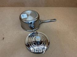 Le Creuset Tri-Ply Stainless Steel 2 Quart Saucepan with Lid