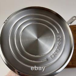 Le Creuset Tri-Ply Stainless Steel Nonstick Saucier Pan 3.5 Quart Scuffed Read