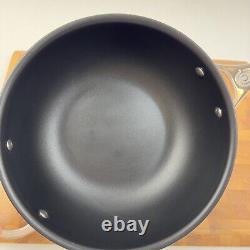 Le Creuset Tri-Ply Stainless Steel Nonstick Saucier Pan 3.5 Quart Scuffed Read