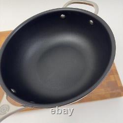 Le Creuset Tri-Ply Stainless Steel Nonstick Saucier Pan 3.5 Quart Scuffed Read