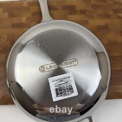 Le Creuset Tri-Ply Stainless Steel Nonstick Saucier Pan 3.5 Quart Scuffed Read