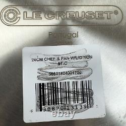 Le Creuset Tri-Ply Stainless Steel Nonstick Saucier Pan 3.5 Quart Scuffed Read