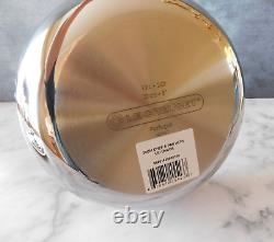 Le Creuset Tri-Ply Stainless Steel Saucier Pan with Lid, 2 Quart New