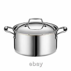 Legend Stainless 6-Quart Copper Core 5 ply Stainless Steel Stock Pot with Lid