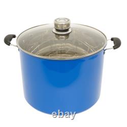 Lehman's 21.5-Quart Stainless Steel Water Bath Canner with Pressure Gauge
