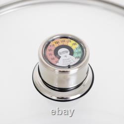 Lehman's 21.5-Quart Stainless Steel Water Bath Canner with Pressure Gauge
