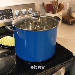 Lehman's 21.5-Quart Stainless Steel Water Bath Canner with Pressure Gauge