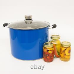 Lehman's 21.5-Quart Stainless Steel Water Bath Canner with Pressure Gauge