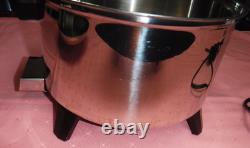 Lifetime Electric Liquid Core 5-Quart Casserole Slow Cooker Stainless Steel Pot